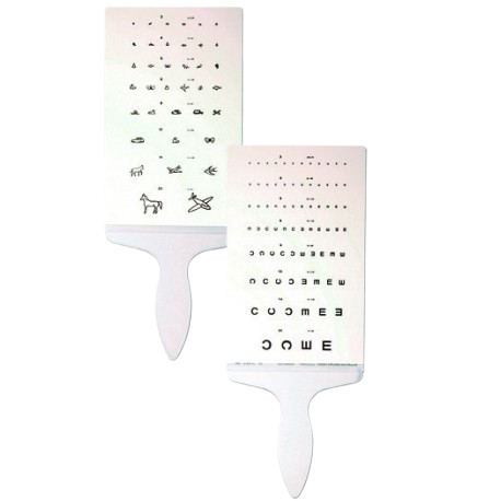 Tabula redzes asuma noteikšanai (bez apgaismojuma) 