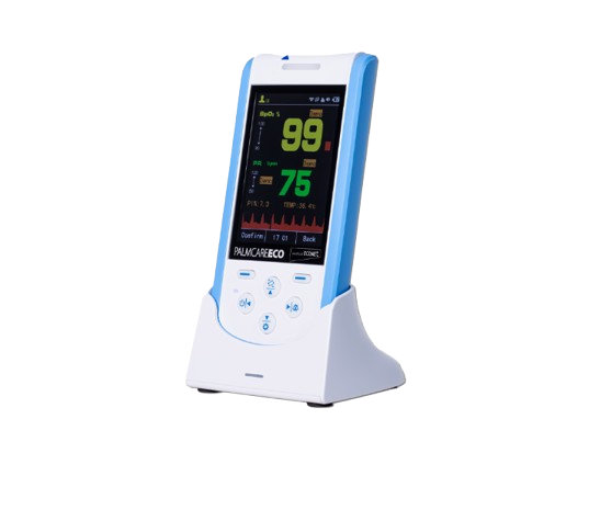 Palmcare® ECO handheld pulsa oksimetrs ar termometru, 1gab.